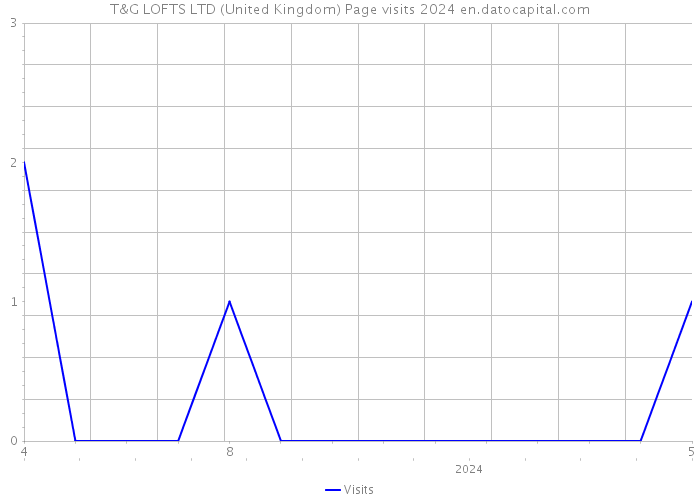 T&G LOFTS LTD (United Kingdom) Page visits 2024 
