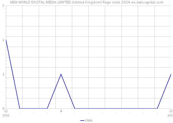 NEW WORLD DIGITAL MEDIA LIMITED (United Kingdom) Page visits 2024 