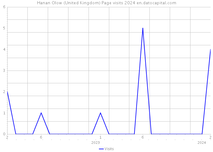 Hanan Olow (United Kingdom) Page visits 2024 