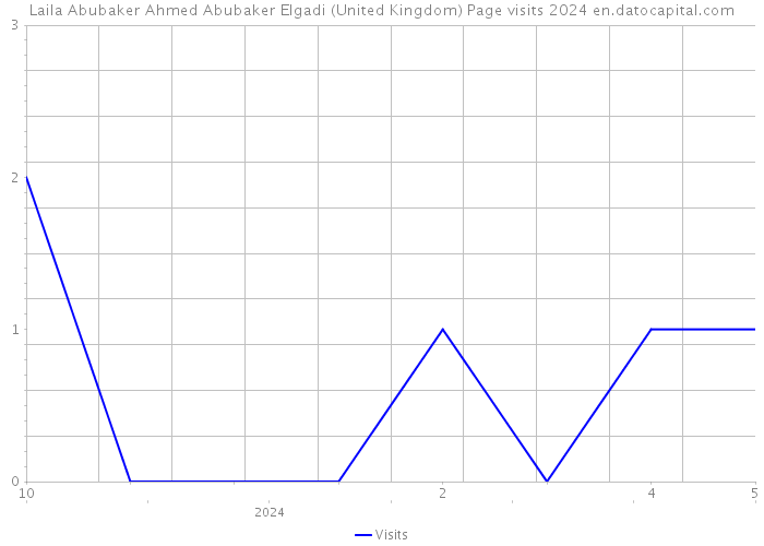 Laila Abubaker Ahmed Abubaker Elgadi (United Kingdom) Page visits 2024 