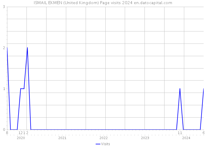 ISMAIL EKMEN (United Kingdom) Page visits 2024 