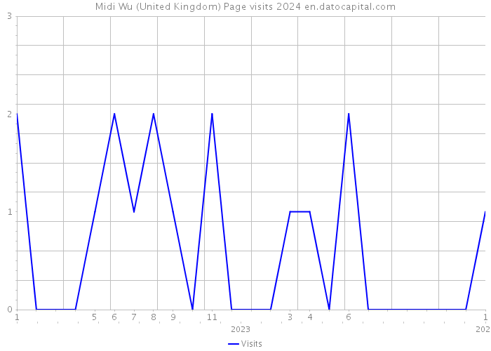 Midi Wu (United Kingdom) Page visits 2024 