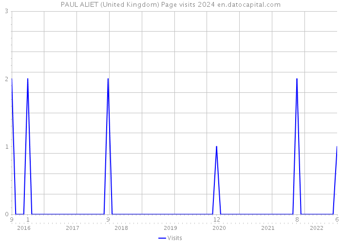 PAUL ALIET (United Kingdom) Page visits 2024 