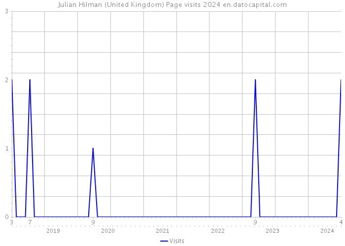 Julian Hilman (United Kingdom) Page visits 2024 