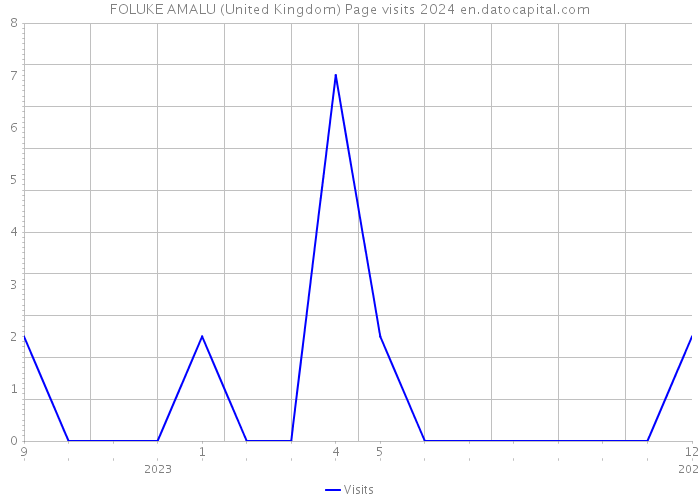 FOLUKE AMALU (United Kingdom) Page visits 2024 