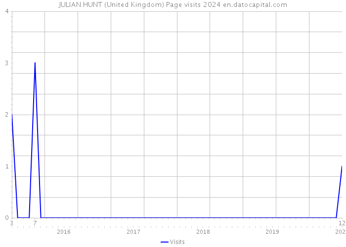 JULIAN HUNT (United Kingdom) Page visits 2024 