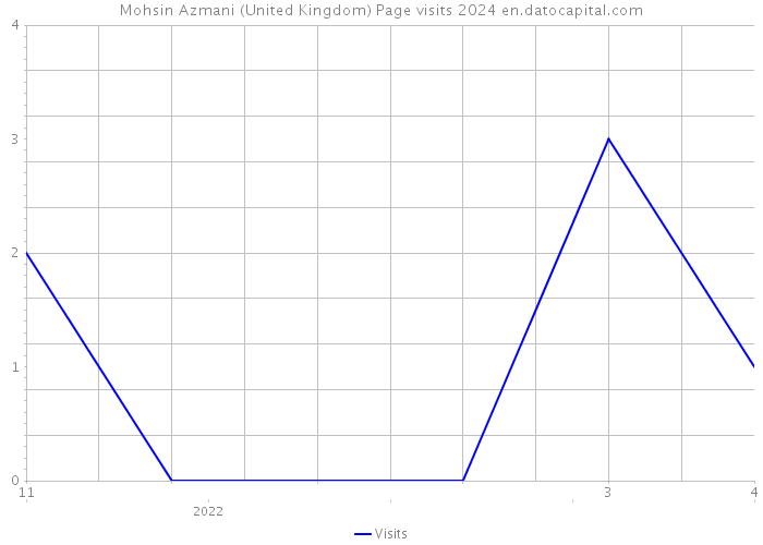 Mohsin Azmani (United Kingdom) Page visits 2024 