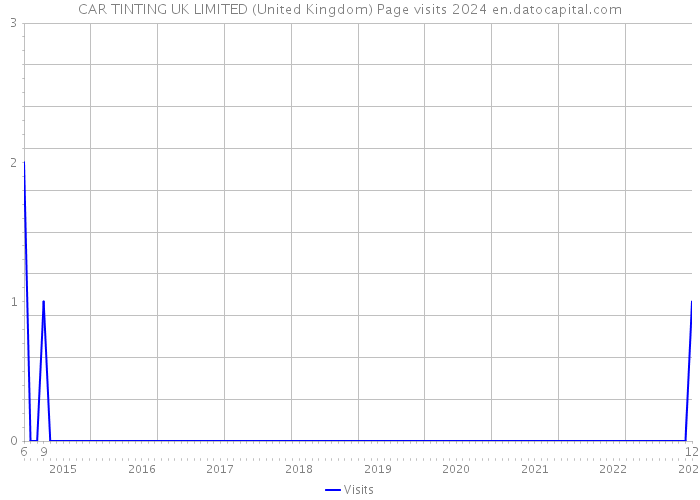 CAR TINTING UK LIMITED (United Kingdom) Page visits 2024 