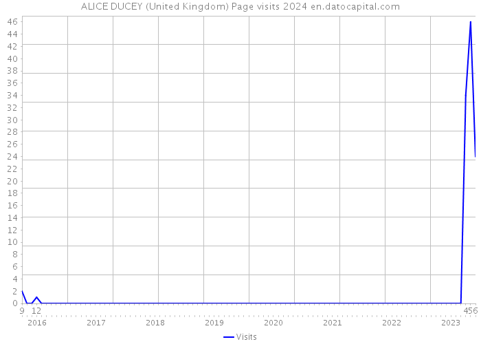 ALICE DUCEY (United Kingdom) Page visits 2024 