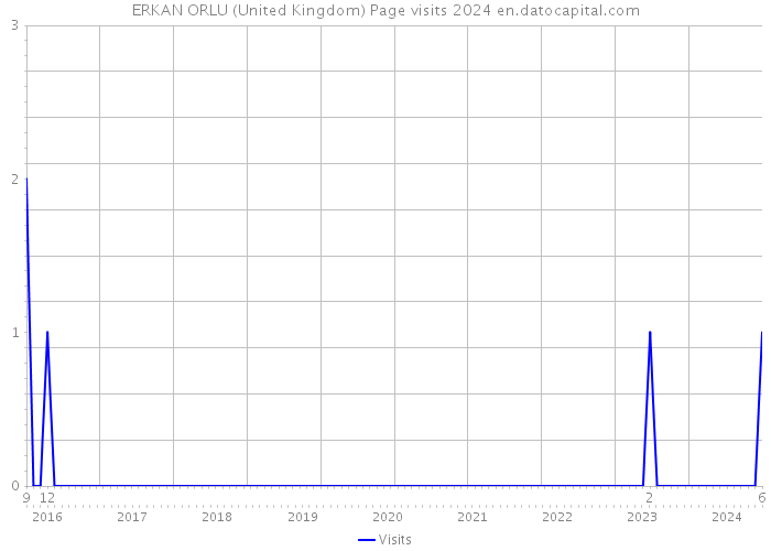 ERKAN ORLU (United Kingdom) Page visits 2024 
