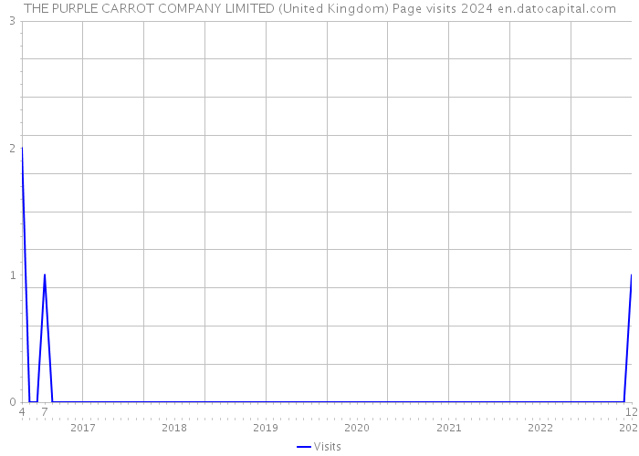 THE PURPLE CARROT COMPANY LIMITED (United Kingdom) Page visits 2024 