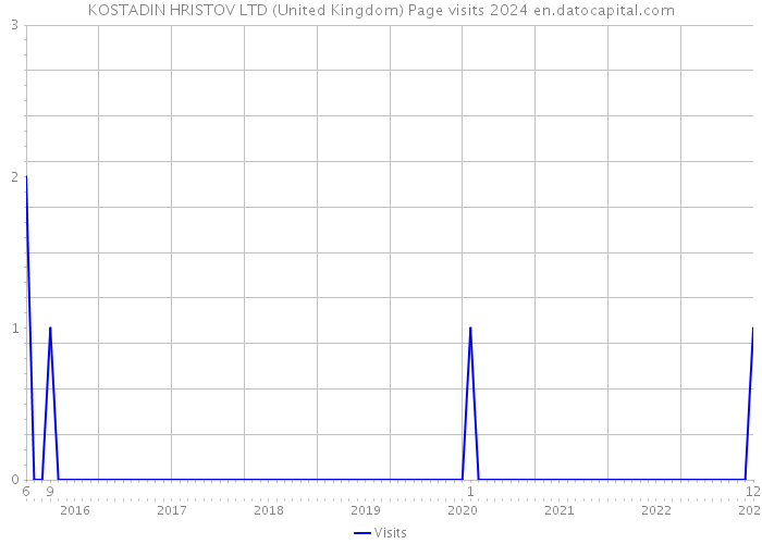 KOSTADIN HRISTOV LTD (United Kingdom) Page visits 2024 