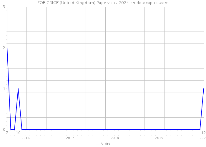 ZOE GRICE (United Kingdom) Page visits 2024 
