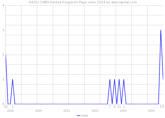 XIAOLI CHEN (United Kingdom) Page visits 2024 