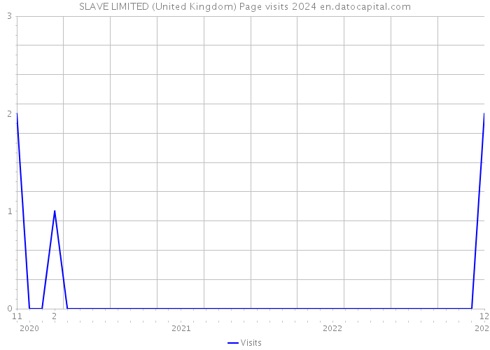SLAVE LIMITED (United Kingdom) Page visits 2024 