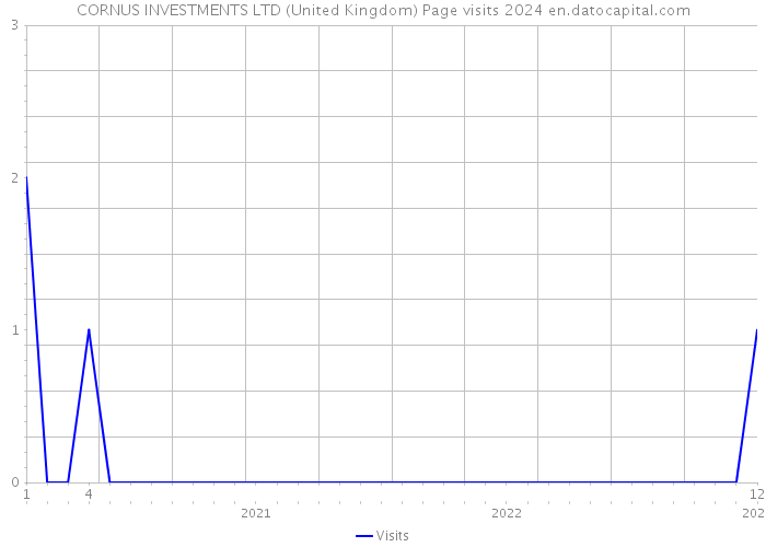 CORNUS INVESTMENTS LTD (United Kingdom) Page visits 2024 