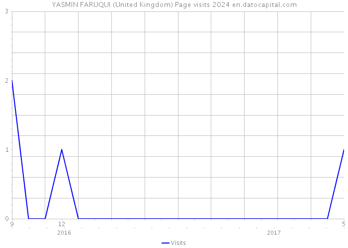 YASMIN FARUQUI (United Kingdom) Page visits 2024 