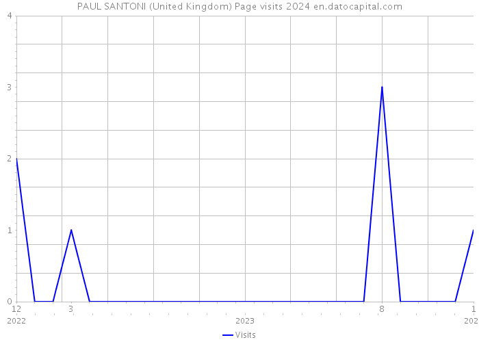 PAUL SANTONI (United Kingdom) Page visits 2024 