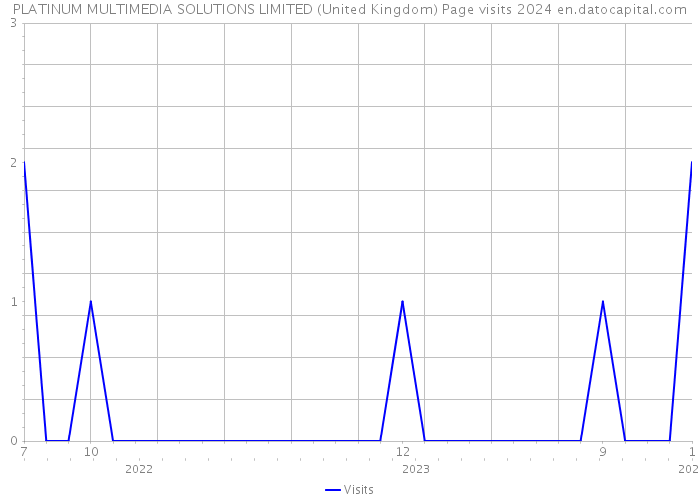 PLATINUM MULTIMEDIA SOLUTIONS LIMITED (United Kingdom) Page visits 2024 