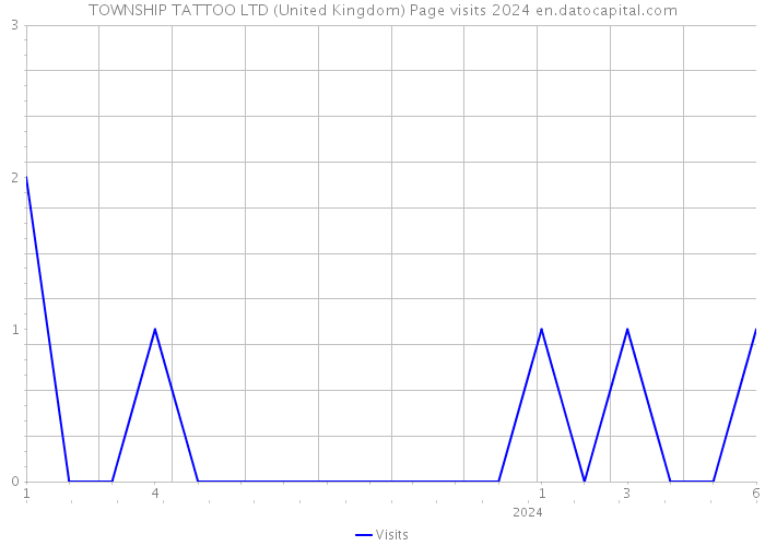 TOWNSHIP TATTOO LTD (United Kingdom) Page visits 2024 