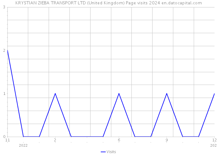 KRYSTIAN ZIEBA TRANSPORT LTD (United Kingdom) Page visits 2024 
