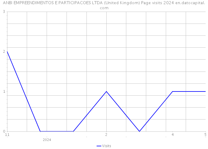 ANBI EMPREENDIMENTOS E PARTICIPACOES LTDA (United Kingdom) Page visits 2024 