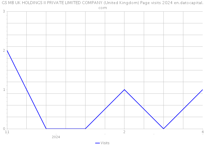 GS MB UK HOLDINGS II PRIVATE LIMITED COMPANY (United Kingdom) Page visits 2024 