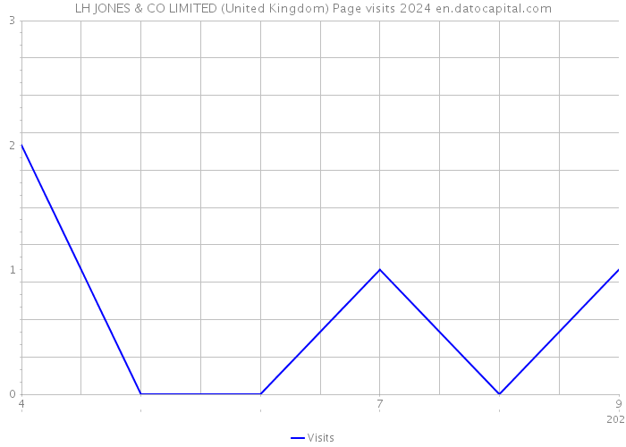LH JONES & CO LIMITED (United Kingdom) Page visits 2024 