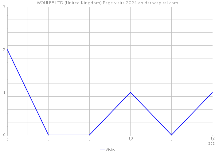 WOULFE LTD (United Kingdom) Page visits 2024 