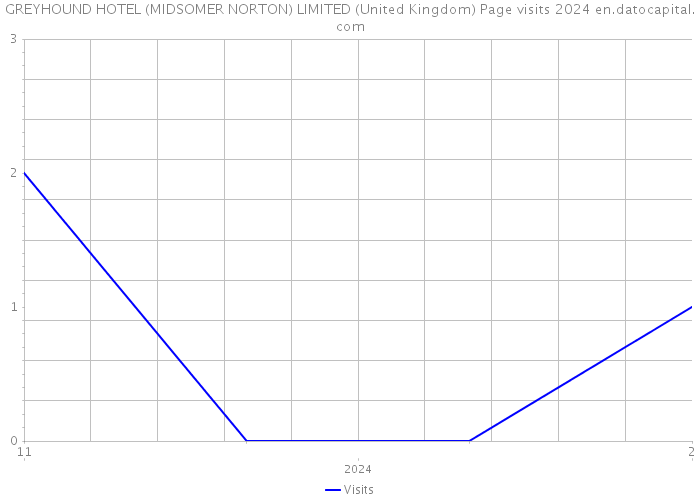 GREYHOUND HOTEL (MIDSOMER NORTON) LIMITED (United Kingdom) Page visits 2024 