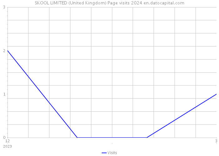 SKOOL LIMITED (United Kingdom) Page visits 2024 