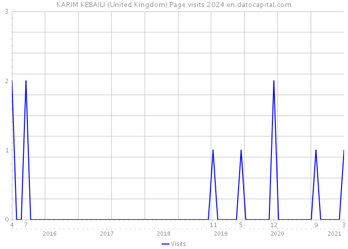 KARIM KEBAILI (United Kingdom) Page visits 2024 