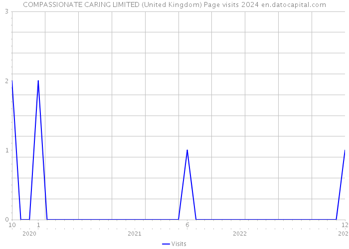 COMPASSIONATE CARING LIMITED (United Kingdom) Page visits 2024 