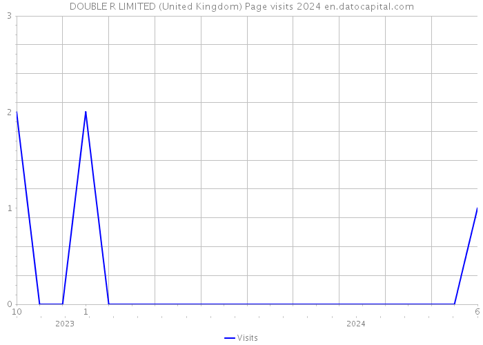 DOUBLE R LIMITED (United Kingdom) Page visits 2024 