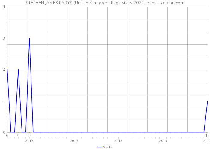STEPHEN JAMES PARYS (United Kingdom) Page visits 2024 