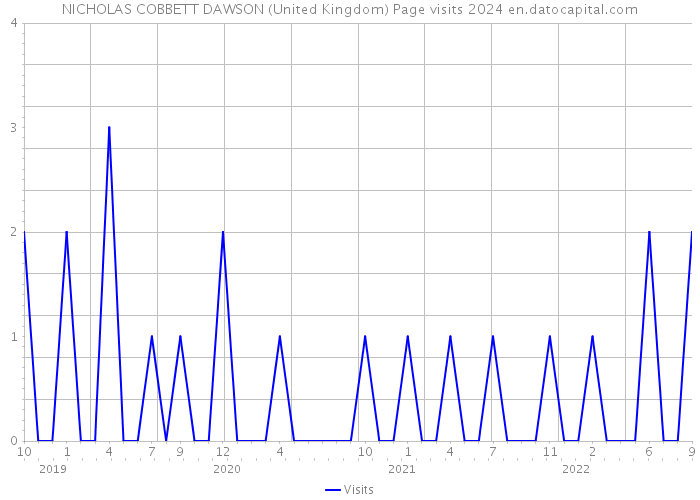 NICHOLAS COBBETT DAWSON (United Kingdom) Page visits 2024 