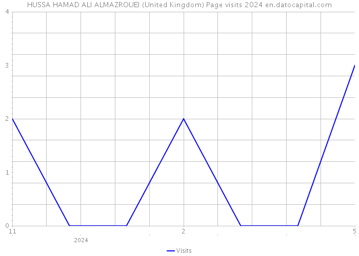 HUSSA HAMAD ALI ALMAZROUEI (United Kingdom) Page visits 2024 