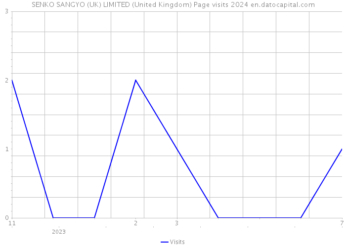 SENKO SANGYO (UK) LIMITED (United Kingdom) Page visits 2024 