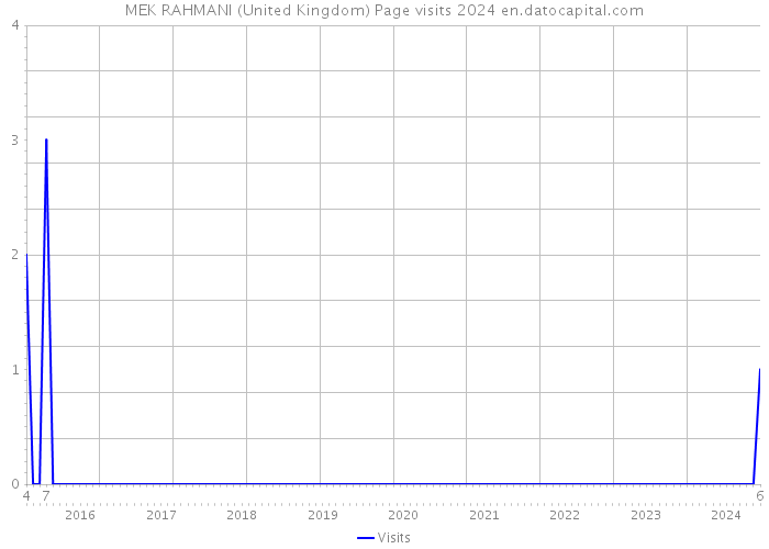 MEK RAHMANI (United Kingdom) Page visits 2024 
