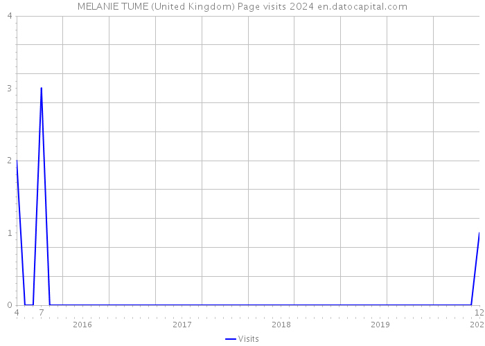 MELANIE TUME (United Kingdom) Page visits 2024 