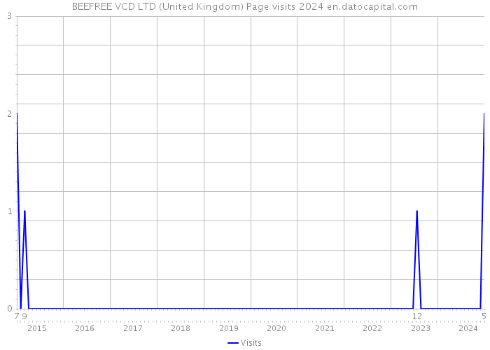 BEEFREE VCD LTD (United Kingdom) Page visits 2024 