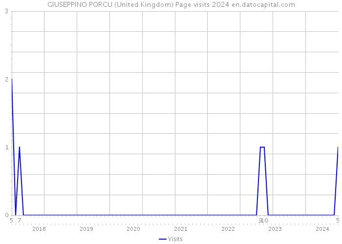 GIUSEPPINO PORCU (United Kingdom) Page visits 2024 