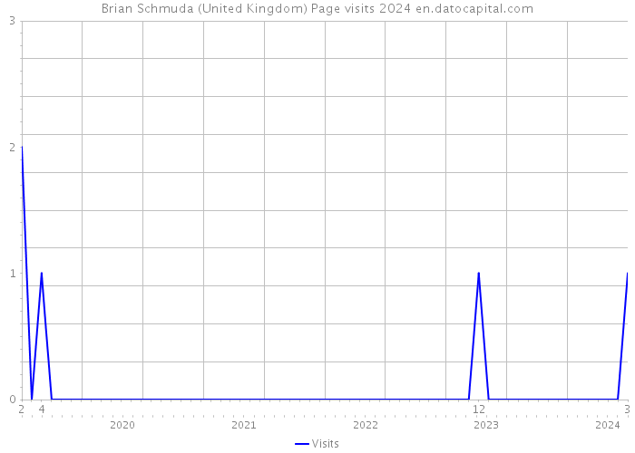 Brian Schmuda (United Kingdom) Page visits 2024 