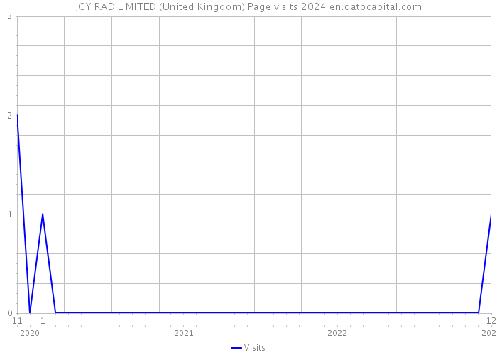 JCY RAD LIMITED (United Kingdom) Page visits 2024 