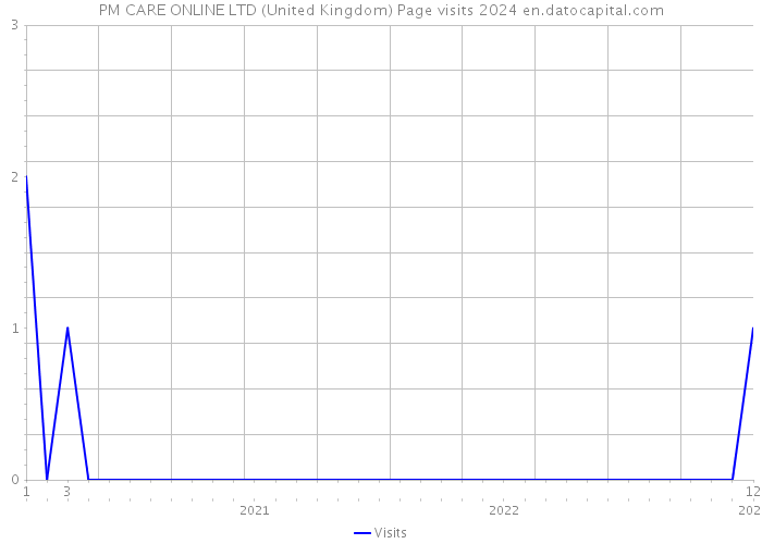 PM CARE ONLINE LTD (United Kingdom) Page visits 2024 