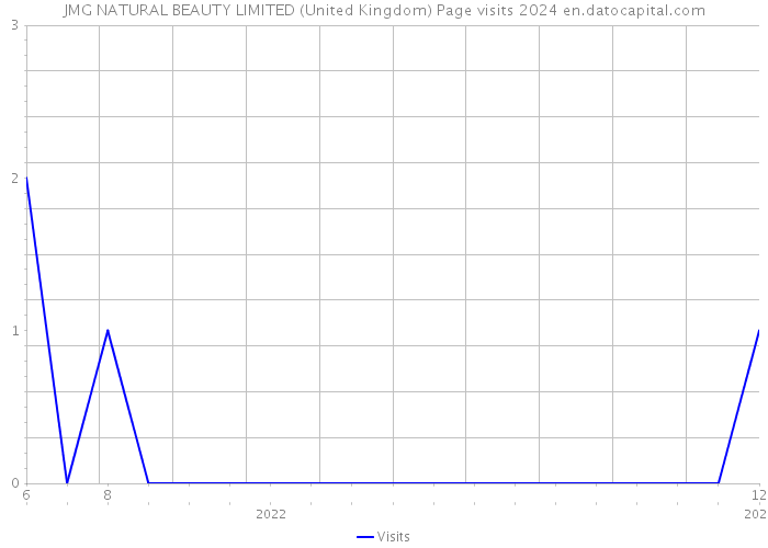 JMG NATURAL BEAUTY LIMITED (United Kingdom) Page visits 2024 