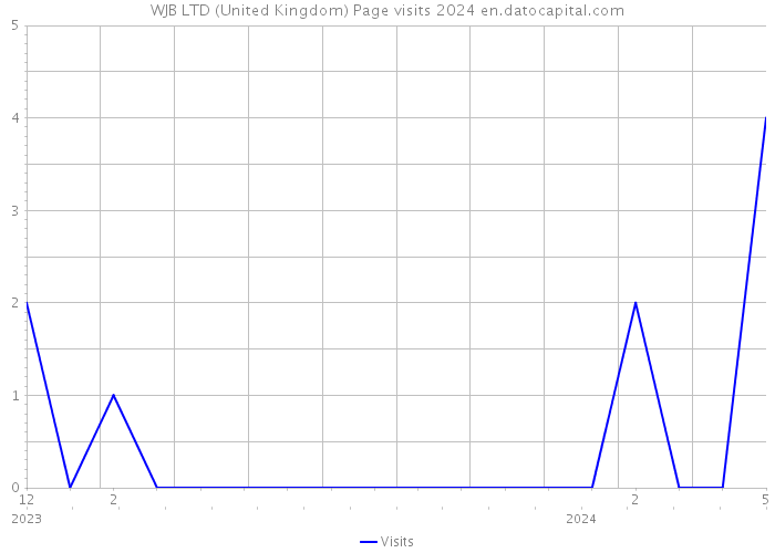 WJB LTD (United Kingdom) Page visits 2024 