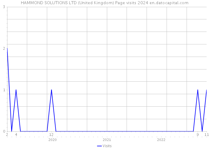 HAMMOND SOLUTIONS LTD (United Kingdom) Page visits 2024 