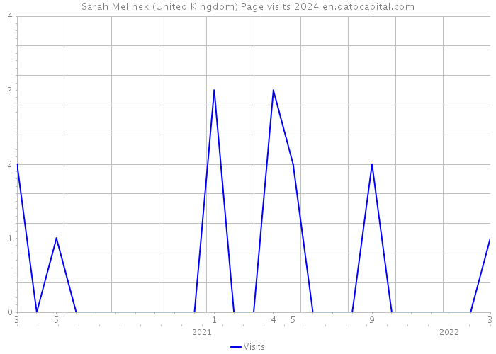 Sarah Melinek (United Kingdom) Page visits 2024 