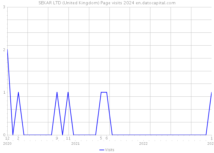 SEKAR LTD (United Kingdom) Page visits 2024 